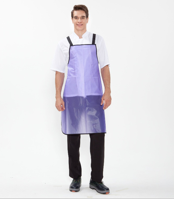 AP-98 보라색 대/중 우레탄반투명 방수앞치마