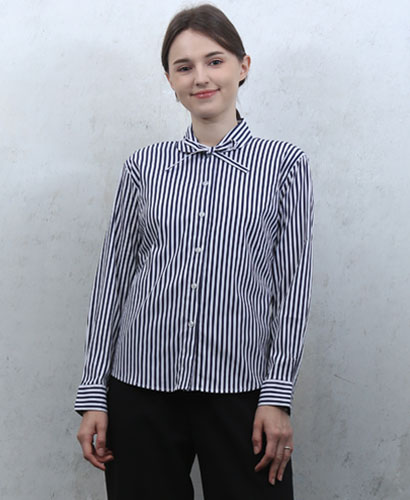 B-111 곤색줄지 띠리본