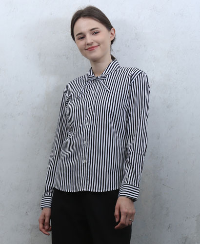 B-112 검정줄지끈리본