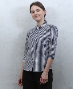 B-116 곤색줄지끈리본 칠부