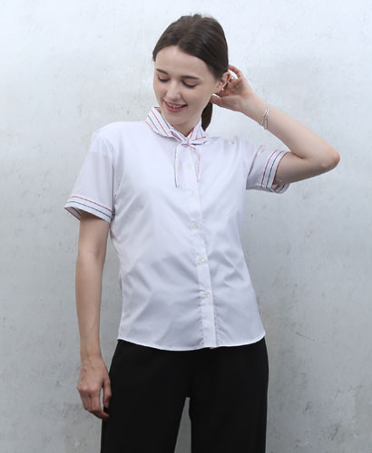 B-129 백색색동끈리본