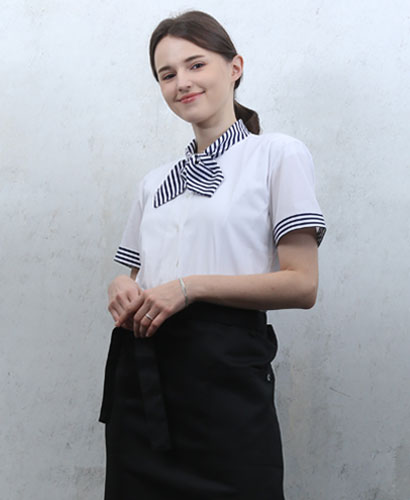 B-135 백색곤리본소매