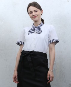 B-135 백색곤리본소매