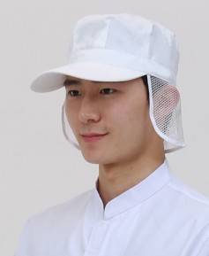 C-137 백색 귀망사 식품위생모