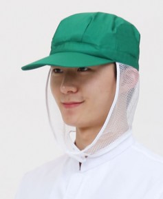 C-245 초록 턱망사 위생모