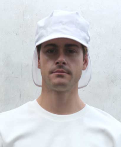 C-137 백색 귀망사 위생모자