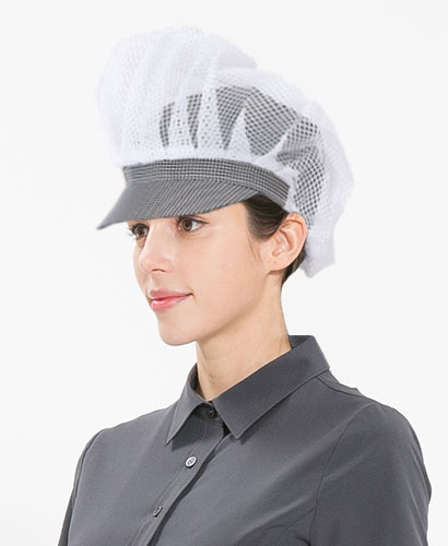 C-207 검정 체크 완망사모