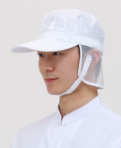 C-242 백색 턱끈 식품위생모