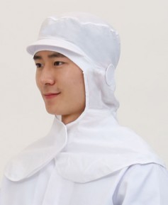 C-235 어께덮힘 귀고리형 식품모자(315) [부드러운챙]