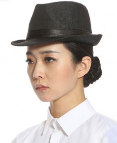 C-42 검정 페도라