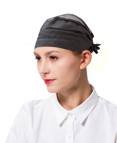 C-462 검정 위망사 뒤끈두건