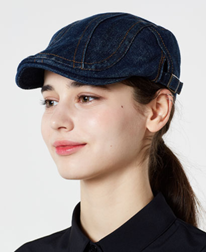 C-516 데님 조절끈헌팅캡