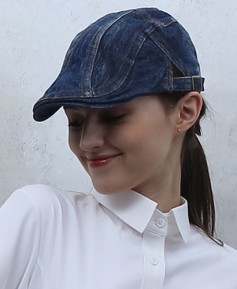 C-516 데님 조절끈헌팅캡