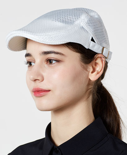 C-518 화이트메쉬 조절끈헌팅캡