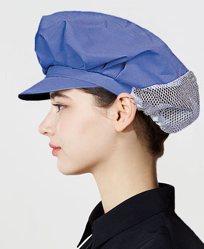 C-87 진한 소라색 반망사 위생모