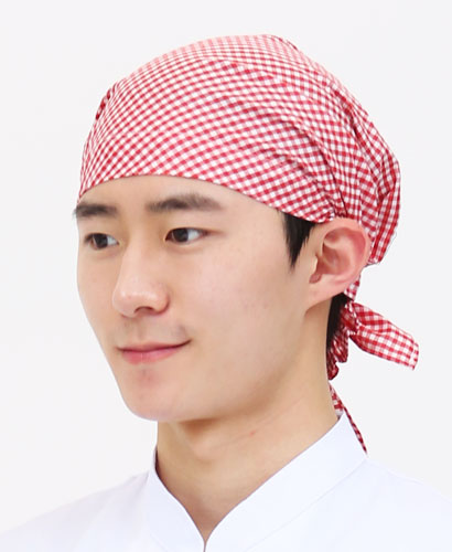 ◈ C-918 적색체크 꼬리두건 ◈(71)