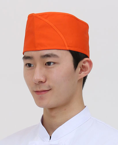 C-932 오렌지 위망사 헬로모자