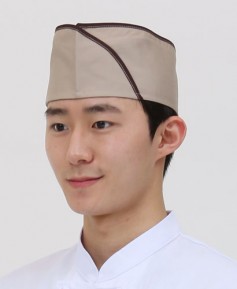 C-939 베이지 커피띠 위망사모 ㅡ(남녀공용)