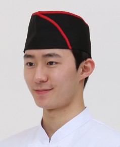 C-940 검정 적띠 위망사모 ㅡ(남녀공용)