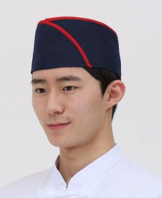 C-941 곤색 적띠 위망사모 ㅡ(남녀공용)