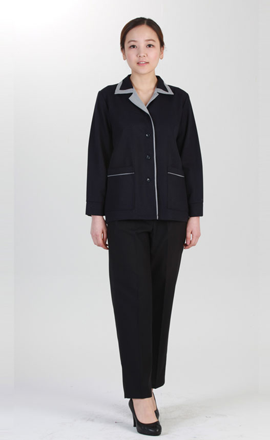 CL-37 곤색배색 유니폼 긴팔