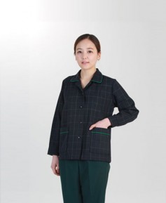 CL-38 체크 초록띠 긴팔