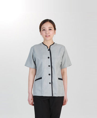 CL-46 회색 차이나배색 반팔