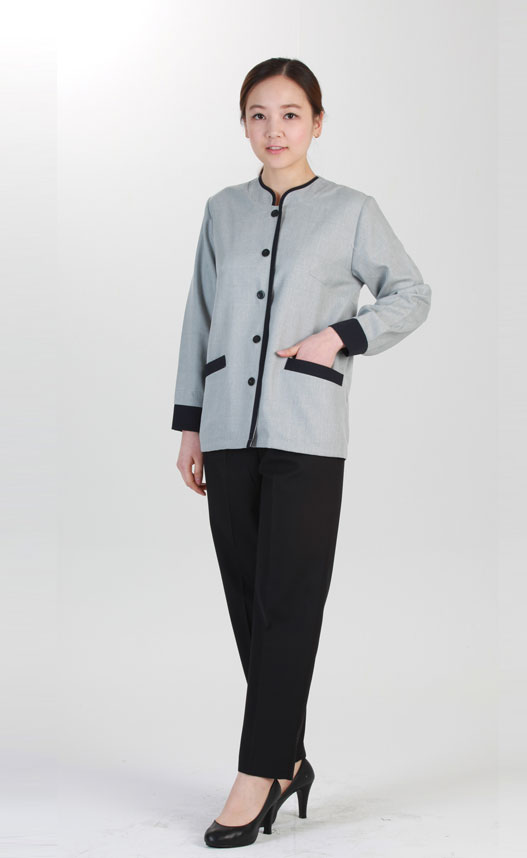 CL-46 회색 차이나배색 반팔