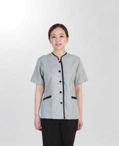 CL-46 회색 차이나배색 반팔