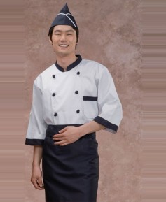 CO-10 백색 진곤색 매듭 단추 칠부