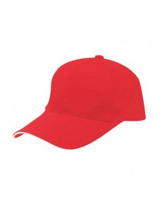 CP-1741 적색 캐쥬얼 면무지모자