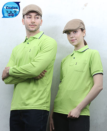 ▶DT-126 쿨론 프레시 단체복 연두◀