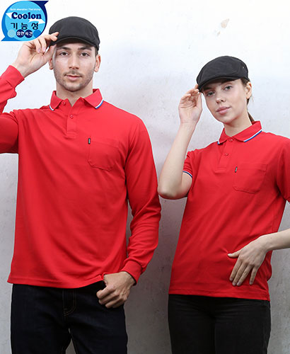 ▶T-11 적색 기능성 단체복◀ㅡㅡㅡㅡ(주머니있음)