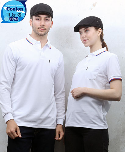 ▶T-11 백색 기능성 단체복◀ㅡㅡㅡㅡ(주머니있음)