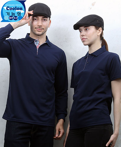 ▶T-17 곤색 기능성 체크 베이직◀ㅡㅡ(주머니없음)