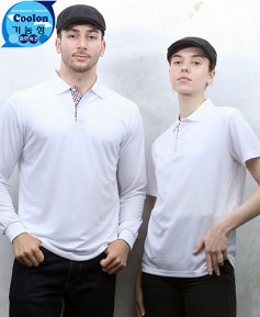 ▶T-17 백색 기능성 체크 베이직◀ㅡㅡ(주머니없음)