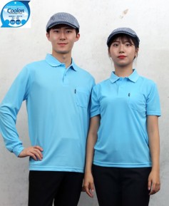 ▶T-18 소라색 기능성 베이직 단체복◀(주머니있음)