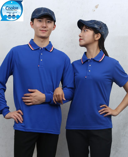 T-30 코발트  쿨론 3선 에리티셔츠ㅡㅡㅡㅡ(주머니 없음)