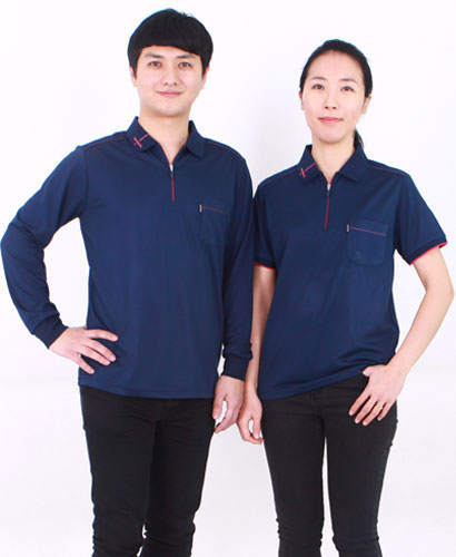 ▶T-3 33 진곤색 기능성 엠보 지퍼 스티치