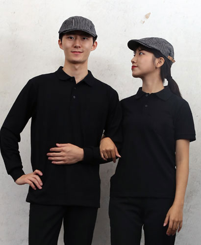 ▶T-54 검정((고급))폴로티셔츠 순면ㅡ (주머니없음)