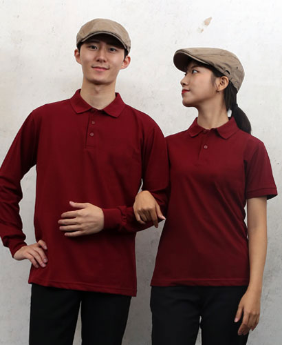 ▶T-54 와인색((고급))폴로티셔츠 순면ㅡ(주머니없음)