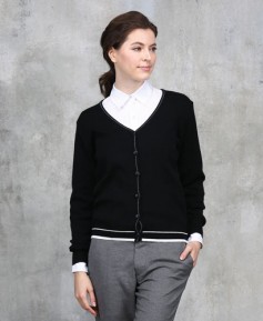 G-60 검정 백스테치 가디건 (여성용)