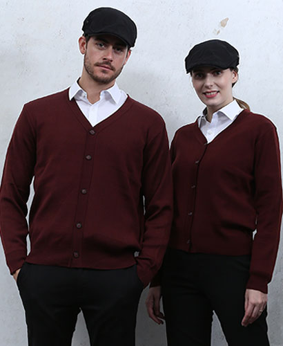 G-90 와인 무지 가디건 (남성/여성)