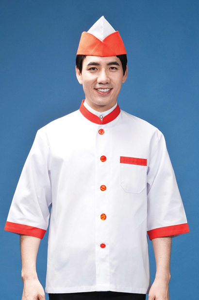 HA-04 오랜지 배색 칠부