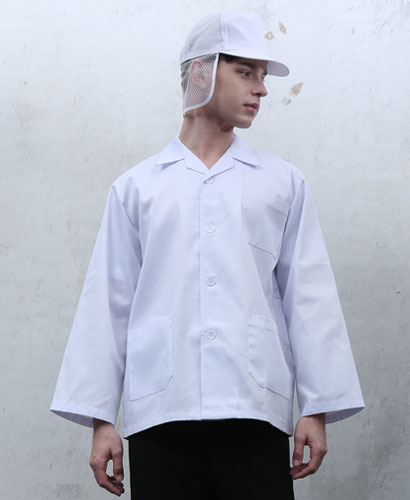 HA-18 남성 20수 백색 기본 위생복