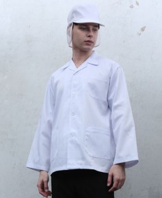 HA-18 남성 20수 백색 기본 위생복