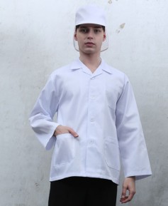 HA-20 30수 남성 백색 기본 위생복 ㅡㅡ(얇은원단)