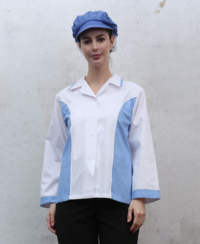 HA-39 하늘 옆배색 포인트 위생복