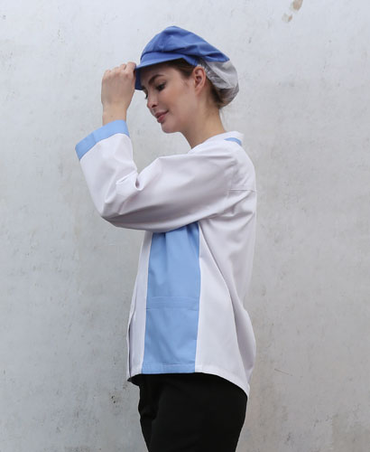 HA-39 하늘 옆배색 포인트 위생복