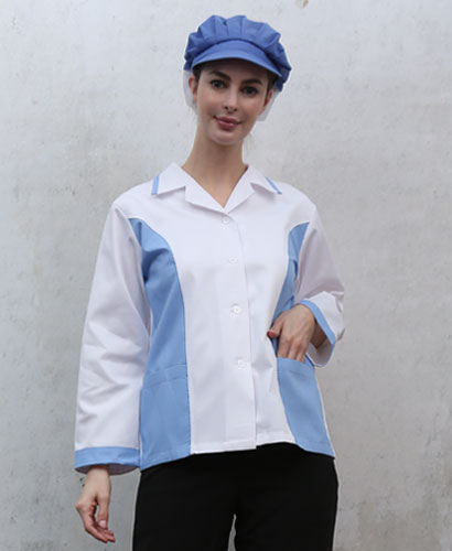 HA-39 하늘 옆배색 포인트 위생복